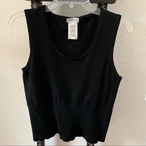 George Ladies Knit Sleeveless Sweater Top L(12/14)